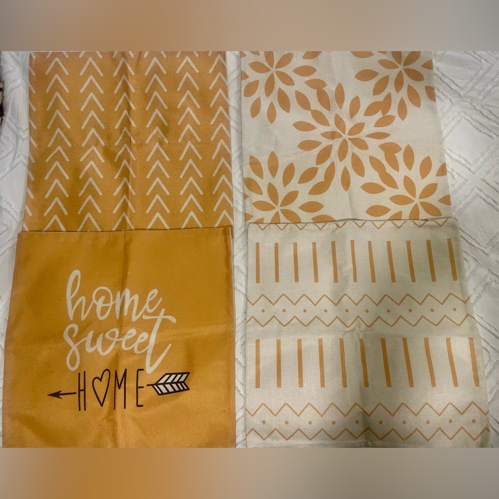 Set of 4 Pillow Covers 18x18 inches